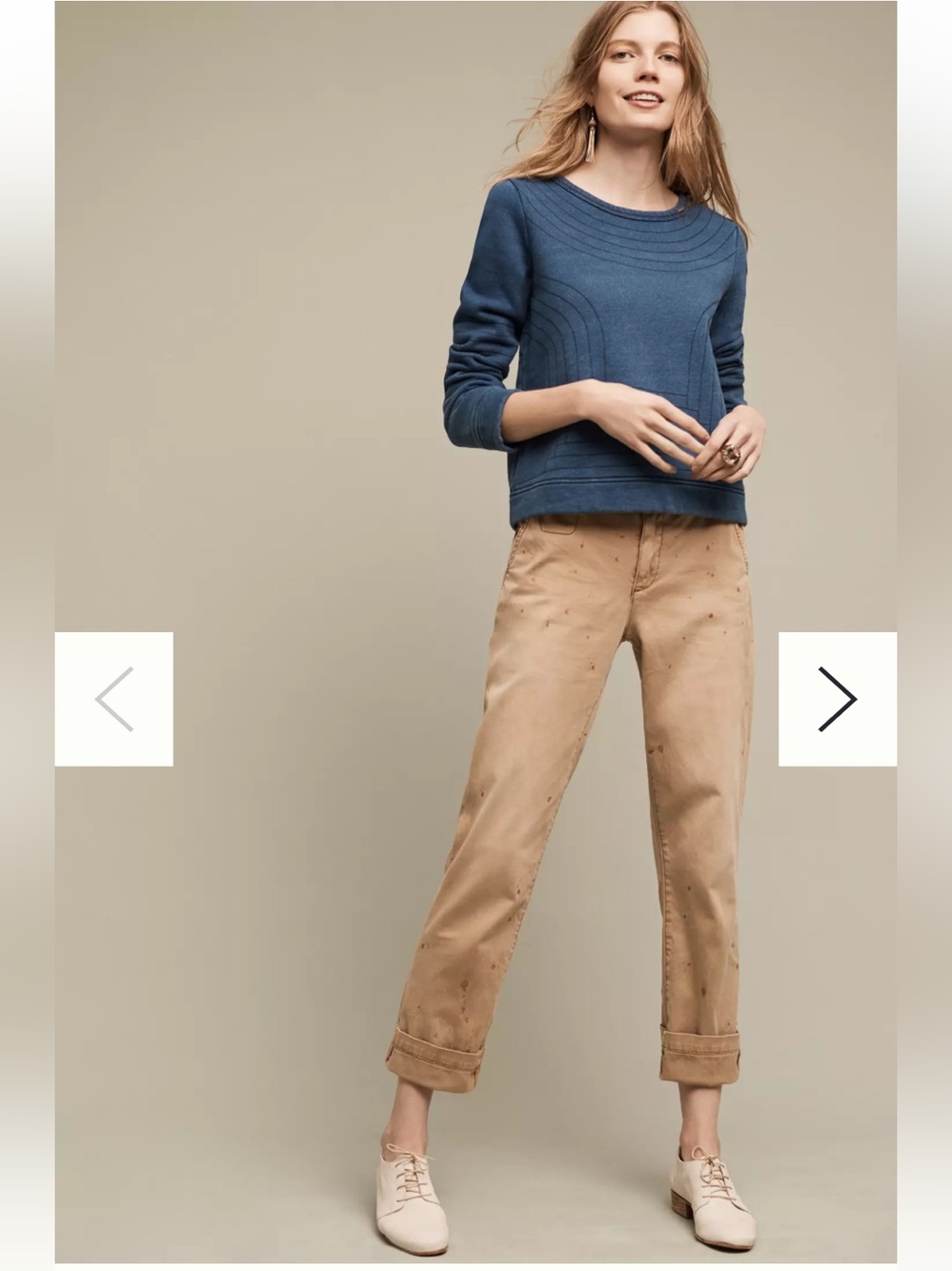 Pilcro Hyphen Glitter
Painted Chinos size 26